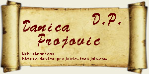 Danica Projović vizit kartica
